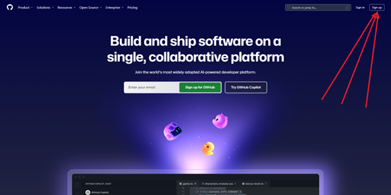 GitHub 首页截图