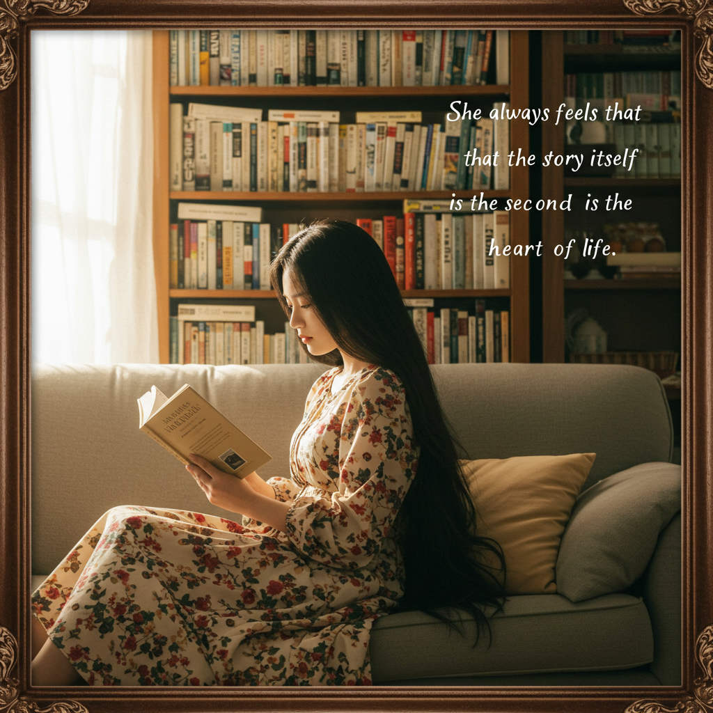 She says that stories are the second heart of life